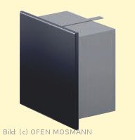 CB Putzkapsel quadratisch 140 mm x 140 mm schwarz Aufputz ohne Ausschnitt